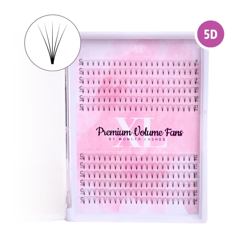 Rzęsy XL Premium Volume Fans 5D 0,07