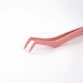 Pęseta mini do kępek/rzęs bondingowych różowa