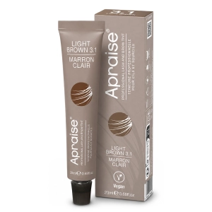 Wegańska farba do rzęs i brwi Apraise LIGHT BROWN